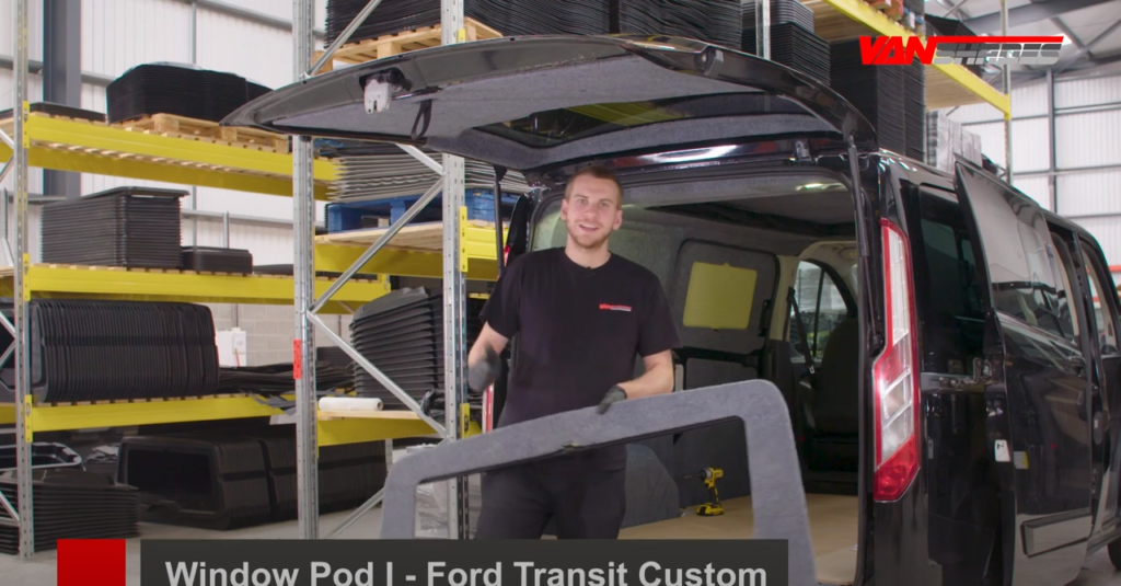 Ford Transit Custom Window Pod® I Tailgate Blind Installation